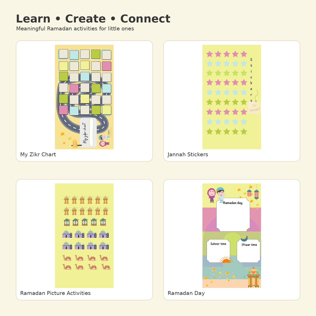 Ramadan Activity Pack Learn Create Connect preview